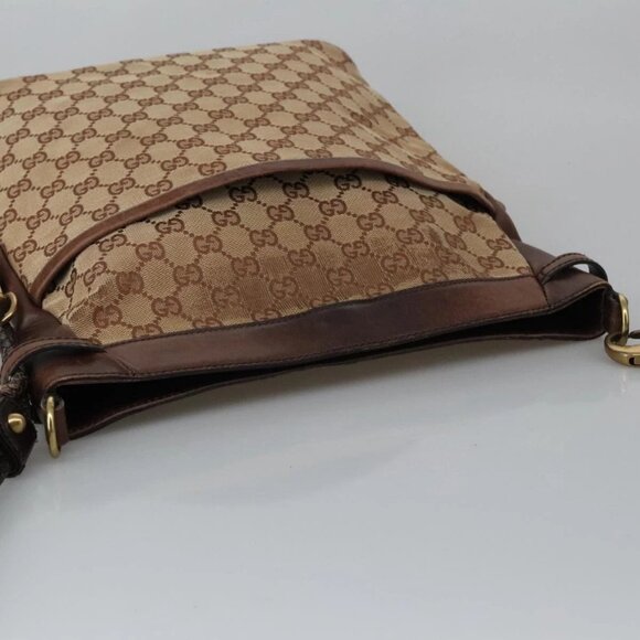 GUCCI GG Canvas Shoulder Bag Beige 109097 Auth 103594 - Picture 7 of 16